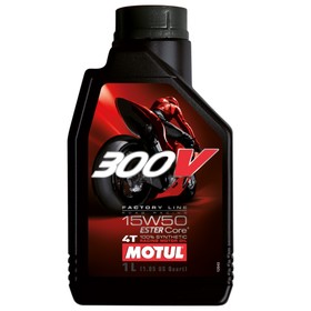 Моторное масло MOTUL 300 V 4T Road Racing 15W-50, 1 л от Сима-ленд