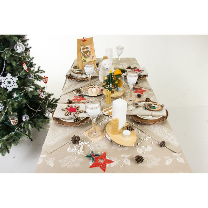 Фигурка новогодняя "Мерцающий мишка" сидящий