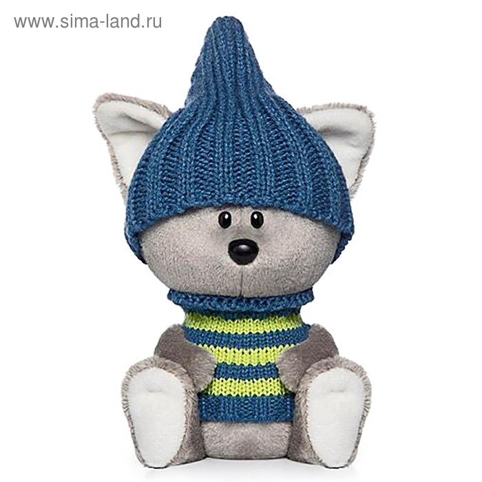 фото Мягкая игрушка «волчонок вока» в шапочке и свитере, 15 см лесята