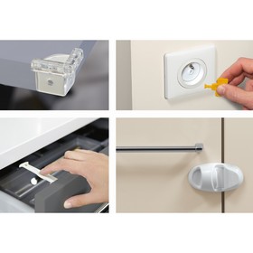 

Набор пластиковых защитных устройств Safety 1st, 13 шт., цвет белый/прозрачный