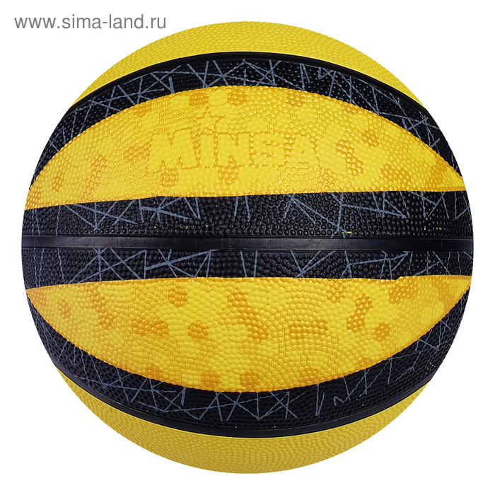 фото Мяч баскетбольный minsa, размер 7, pvc, бутиловая камера, 500 г