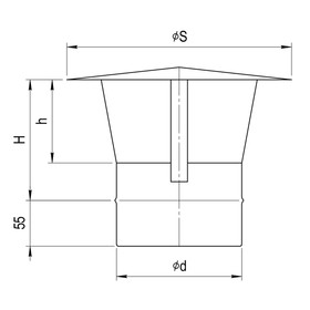 

Зонт Феррум нержавеющий 430/0.5 мм, d 115 мм, по воде