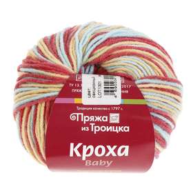 

Пряжа "Кроха" 20% шерсть, 80% акрил 135м/50гр (4028, секционный)