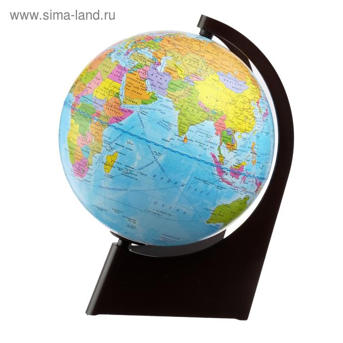 фото Глобус земли политический, диаметр 210 мм, треугольная подставка глобусный мир