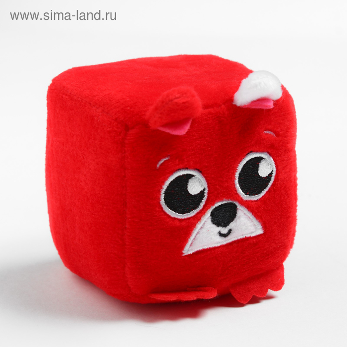 

Развивающая игрушка, мягкий кубик «Собачка», с погремушкой, в сумочке