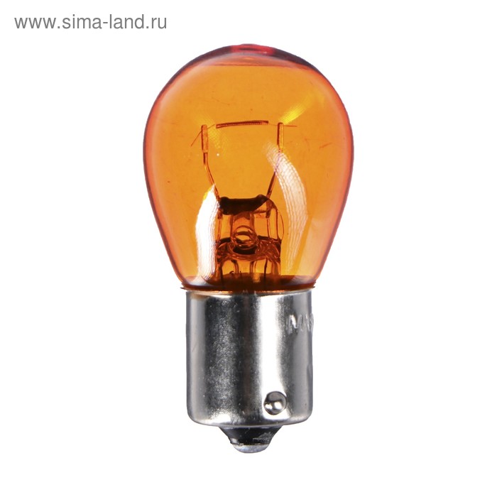 Лампа автомобильная Маяк, P21W, 12 В, (BA15S) цена и фото
