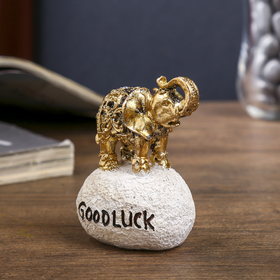 

Сувенир полистоун "Слонёнок - Good luck" МИКС золото/серебро 6,5х5х4 см