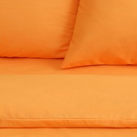 

Постельное бельё «Этель» евро Арома Поплин 200×210 см, 240*220 см, 50×70 см - 2 шт., Папайя, 125 г/м², 100% хлопок