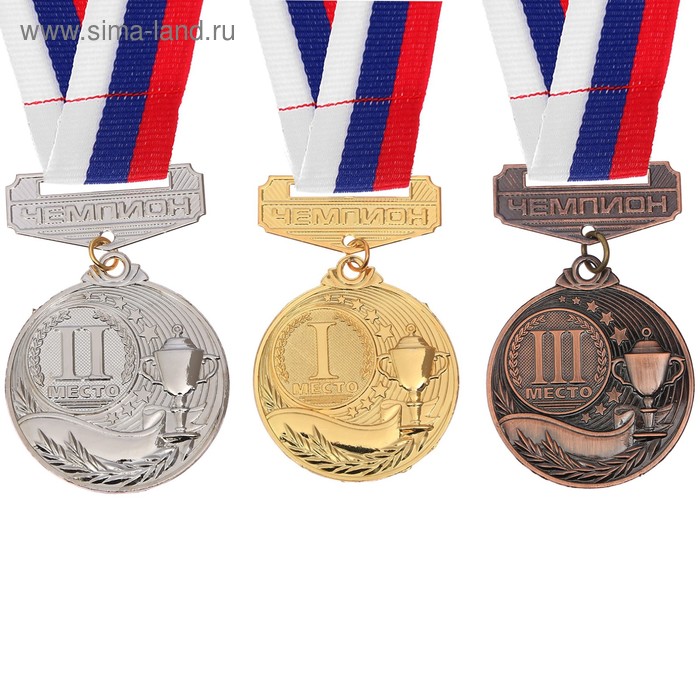 Медаль призовая с колодкой 161 диам 5 см. 2 место. Цвет сер