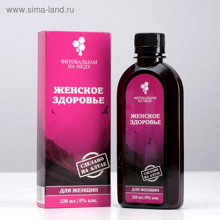 

Фитобальзам на меду «Женское здоровье» для девушек, 220 мл.