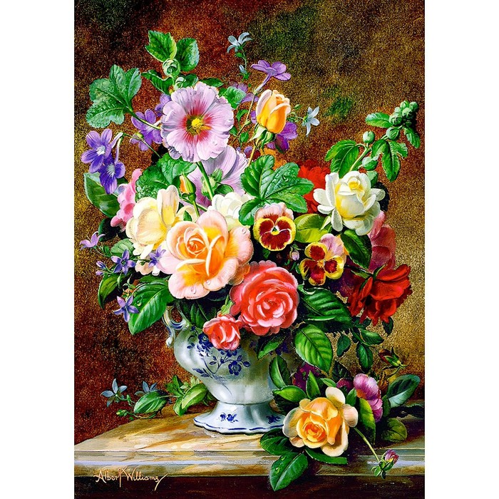 фото Пазл «цветы в вазе», 500 элементов castorland