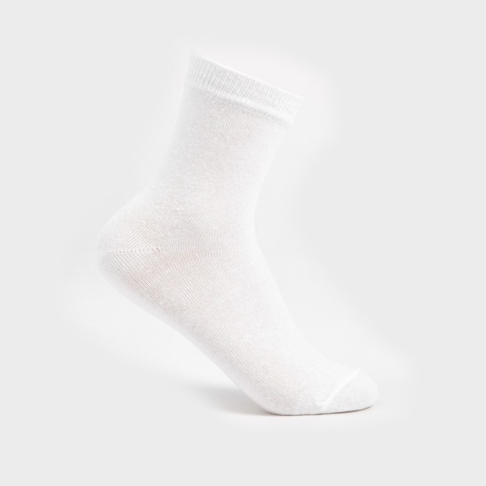 Носки детские, цвет белый, размер 14-16 детские носки 14 16