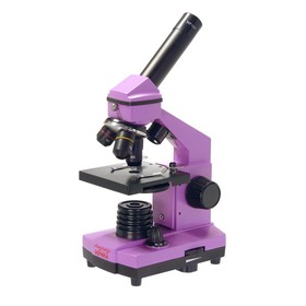Микроскоп школьный Эврика 40х-400х в кейсе, цвет аметист Ош