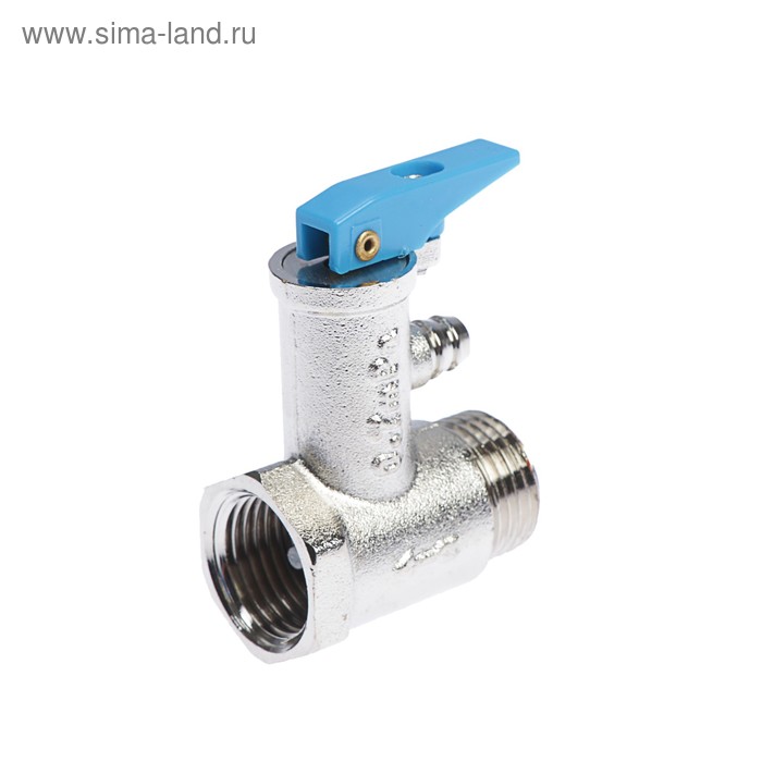 Клапан предохранительный для водонагревателя СТМ, 1/2, 6 бар, со сбросным крючком клапан для водонагревателя tim bl5812a 1 2 7 бар без ручки сброса