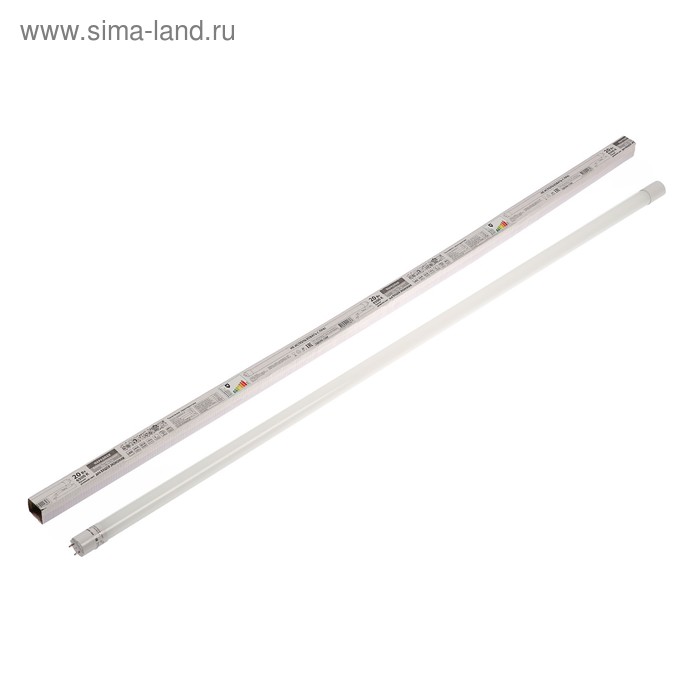 лампа светодиодная osram substitube basic т8 g13 9 вт 6500 к 800 лм линейная Лампа светодиодная TDM Народная, G13, Т8, 20 Вт, 6500 К, 1200 мм, матовая
