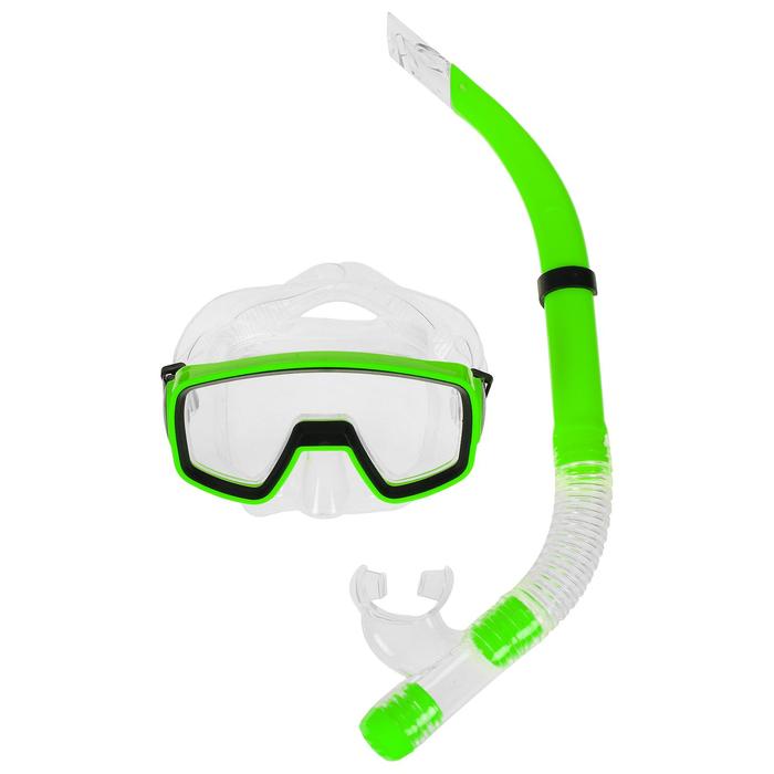 Набор для подводного плавания ONLYTOP: маска, трубка, цвета МИКС набор для плавания spark wave snorkel mask маска трубка от 14 лет цвета микс 24068