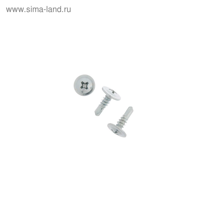 Саморез с прессшайбой TUNDRA krep 42х13мм сверлоконечный белый цинк 14000 шт 4719₽