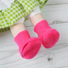 Носки для куклы, длина стопы 6 см, цвет фуксии Ош