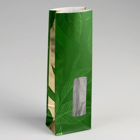 Пакет бумажный фасовочный 'Чайный лист', 8 х 5 х 24 см Ош