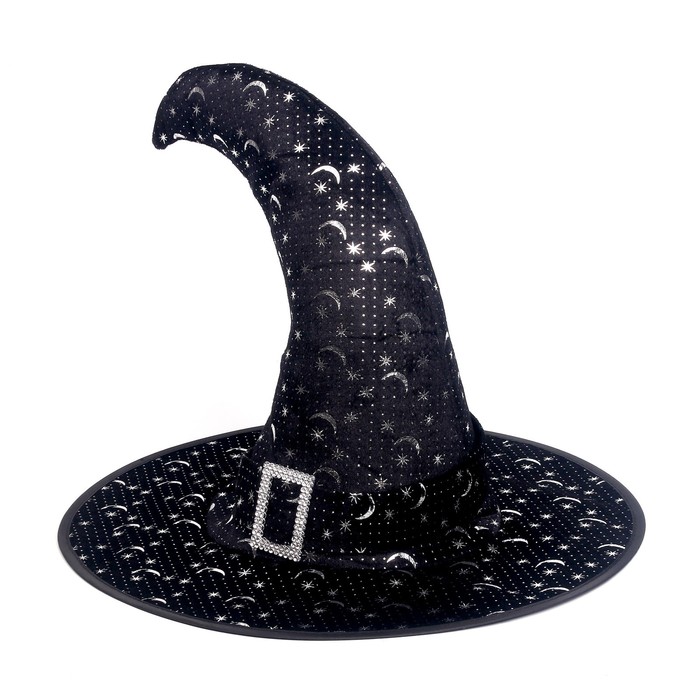 Карнавальная шляпа "Ведьмочка" со звездами