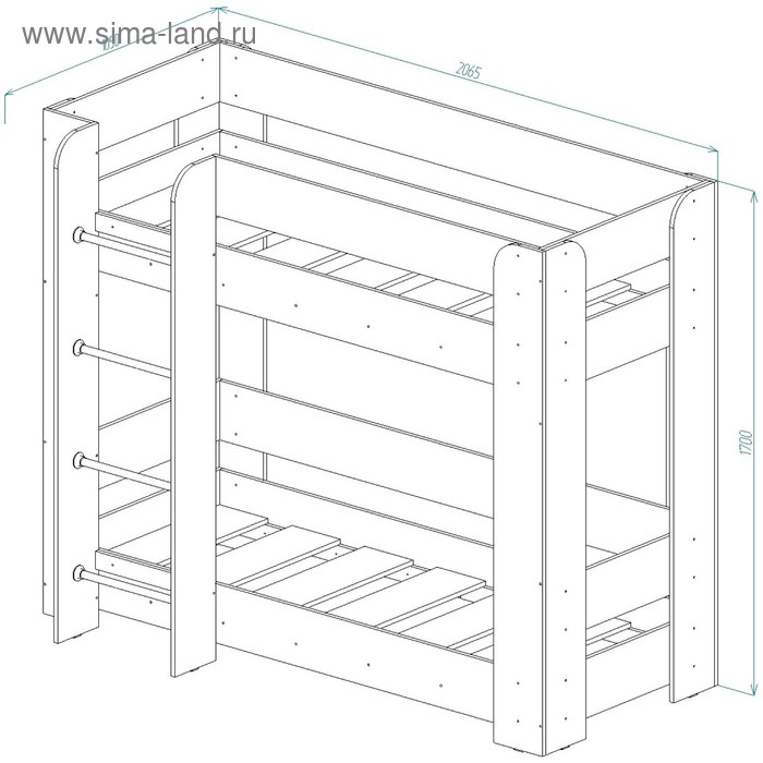 Кровать двухъярусная кр 7 схема сборки