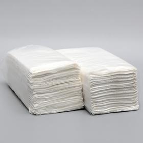 Полотенца бумажные, V-сложения, 23х20 см, 25 г/м2, 200 шт, белые Ош