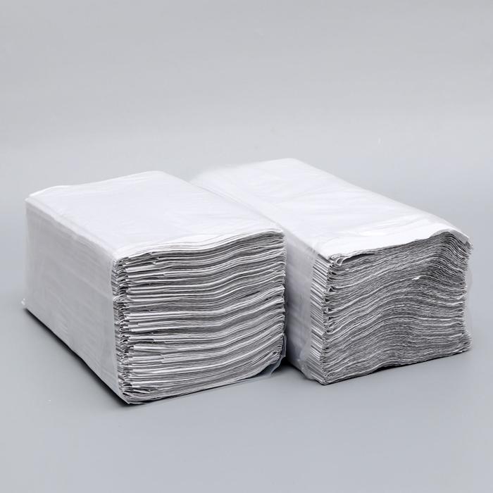 Полотенца бумажные V-сложения светло-серые 35 г/м2, 200 листов
