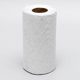 Полотенца бумажные светло-серые с перфорацией, 1 слой, 20 м