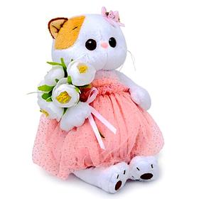 

Мягкая игрушка «Кошечка Ли-Ли» с белым букетом, 27 см