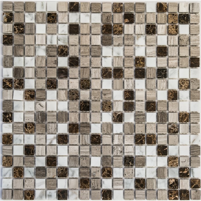 Мозаика из натурального камня Bonaparte Detroit, полированная, 305 x 305 мм