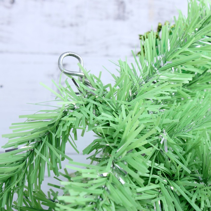 Елка декор зеленая настенная 50 см, ширина 25 см