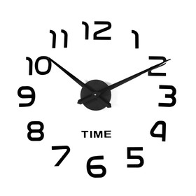 Часы-наклейка DIY 'Элегант', дискретный ход, d-120 см Ош