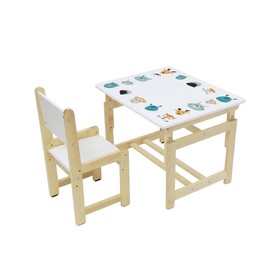 

Комплект растущей детской мебели Polini kids Eco 400 SM «Смайл», 68 х 55 см, цвет белый