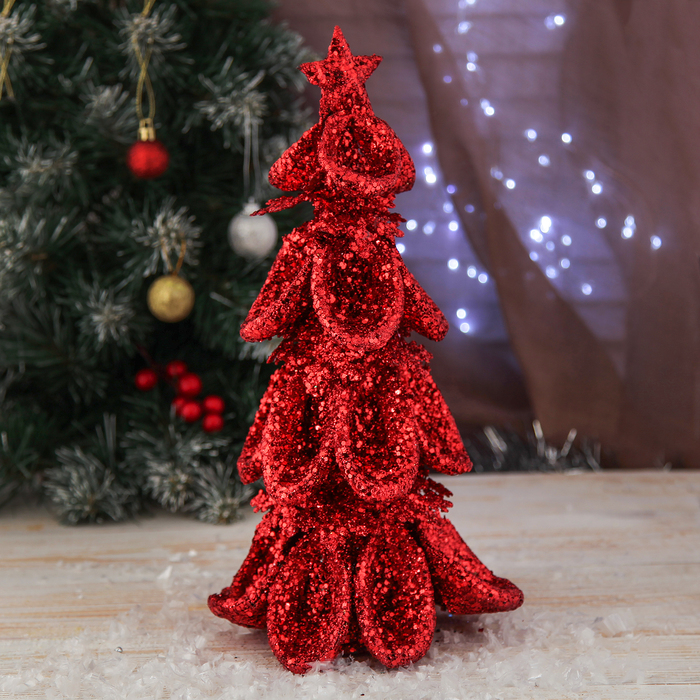 елка декор металл снежинка 30 см