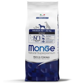 

Сухой корм Monge Dog Medium для пожилых собак средних пород, 12 кг