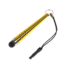 Стилус LuazON, 'Капля', для планшета и телефона, 6 см, тепловой, с креплением, жёлтый Ош