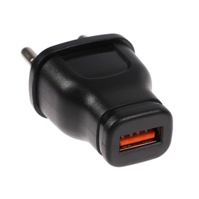 Сетевое зарядное устройство LuazON LPA-18, USB, 1 А, чёрное