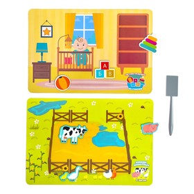 

Магнитная игра «Животные и игрушки», 19 х 27 см, в пакете