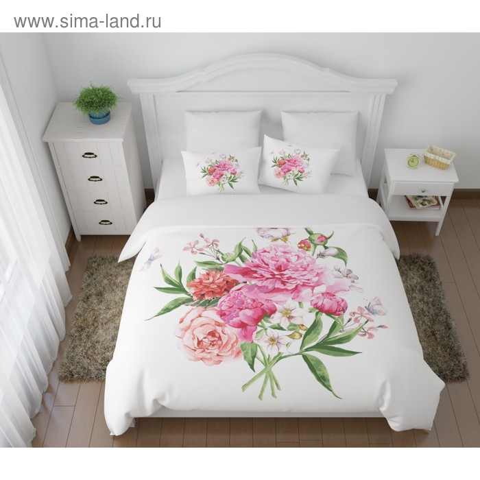 КПБ Летний букет дуэт размер 220 240 см 145 210 см - 2 шт 50 70 см - 2 шт 3315₽