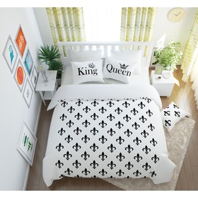 

КПБ «Королевский дуэт» евро, размер 220 × 240 см, 200 × 220 см, 50 × 70 см - 2 шт.