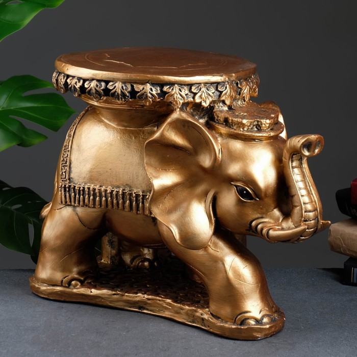 фото Фигура - подставка "слон звезда" бронза, 45х28х33см хорошие сувениры