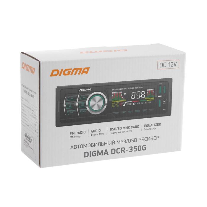 Автомагнитола Digma DCR-350G, Bluetooth
