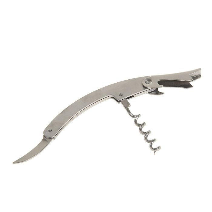 Подарочный набор 5 в 1 "Металлический холод": фляжка 270 мл + рюмка, компас, нож 3 в 1, воронка