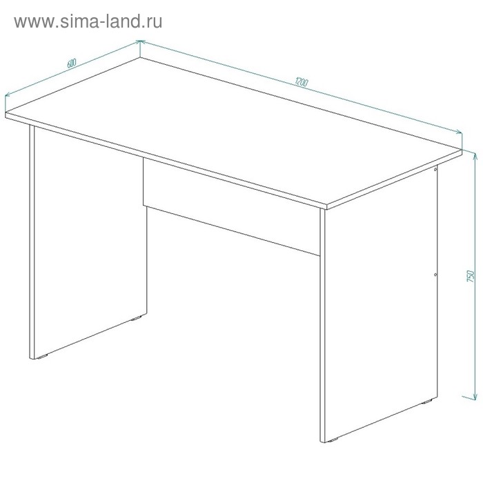 

Стол письменный СП-5, 750 х 1200 х 600 мм, дуб выбеленный/венге