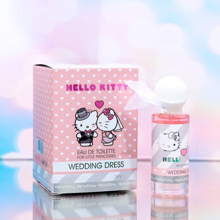 Туалетная вода Hello Kitty Wedding Dress, 30 мл туалетная вода для девочек hello kitty cherry cream 30 мл
