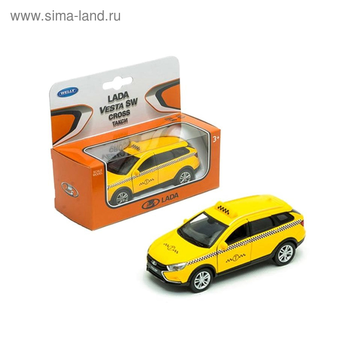 

Коллекционная модель Lada Vesta SW Cross «Такси», масштаб 1:34-39