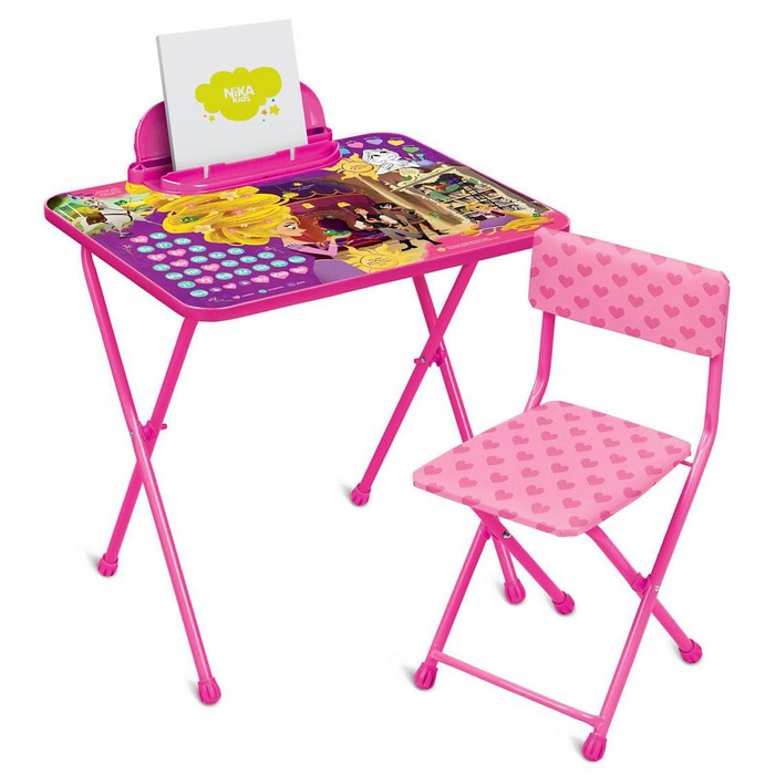 фото Набор детской мебели «disney 2 рапунцель. новая история»: стол, стул nika kids