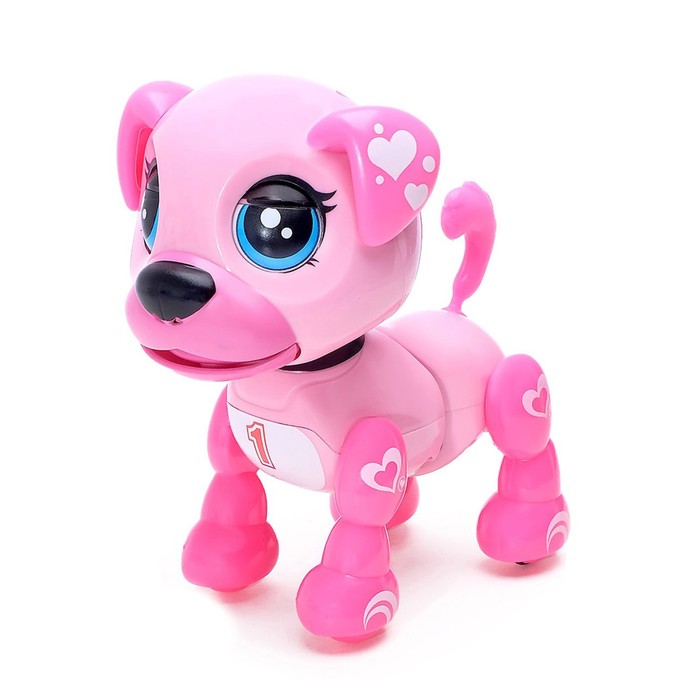 Интерактивный щенок «Маленький друг: Рокси», поёт песенки, цвет розовый