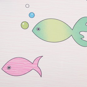 Портьера Крошка Я «Океан» без держателя цвет розовый, 170×260 см, блэкаут, 100% п/э Ош