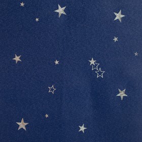 

Портьера Крошка Я «Звезды» без держателя цвет синий, 110×260 см, блэкаут, 100% п/э